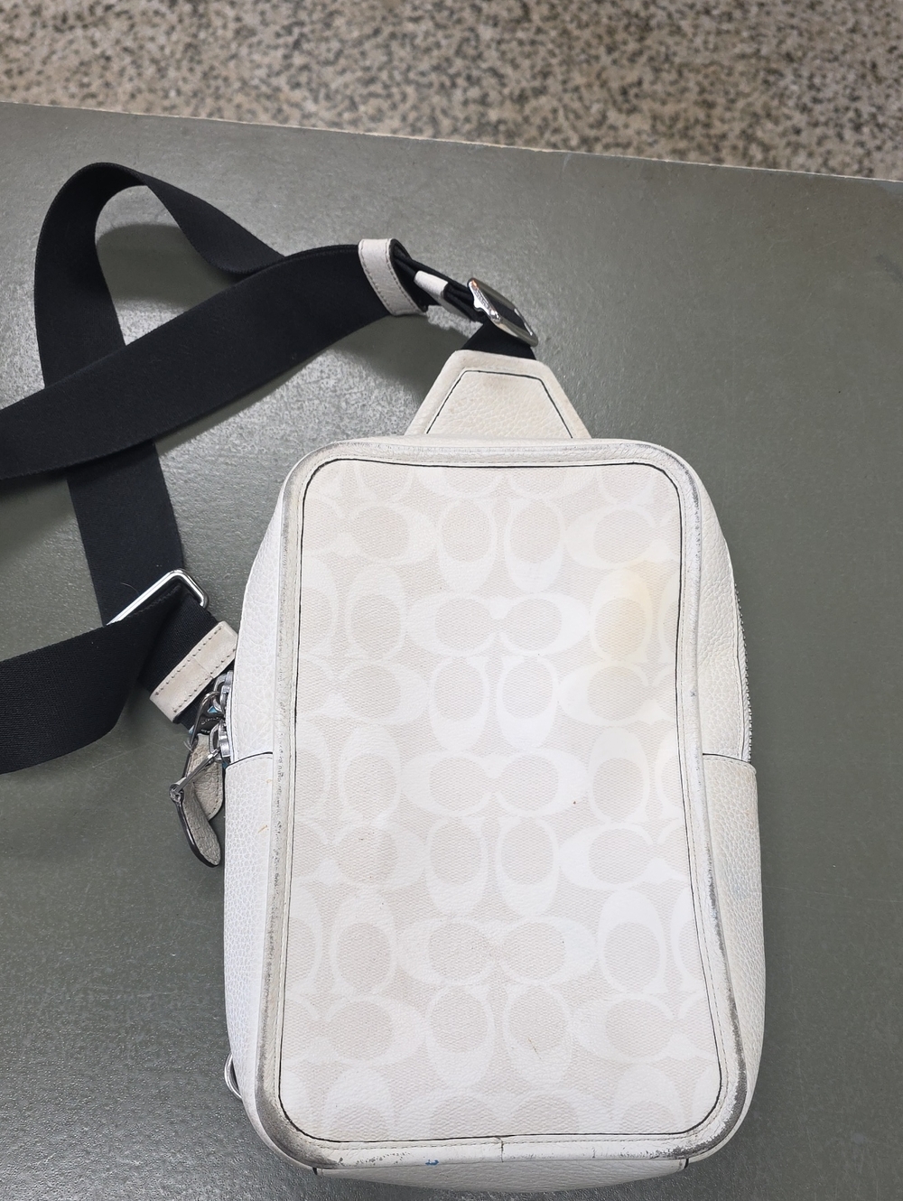 Coach Leather Sling Bag Logo